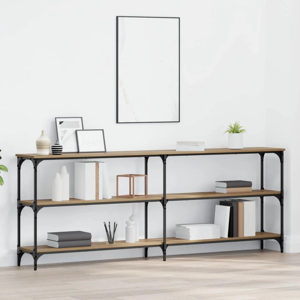 Tavolo Consolle | Tavolo d'Ingresso rovere artigianale 200 x 29 x 75 cm