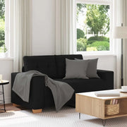 Divano Divanetto Nero 120 cm in Tessuto