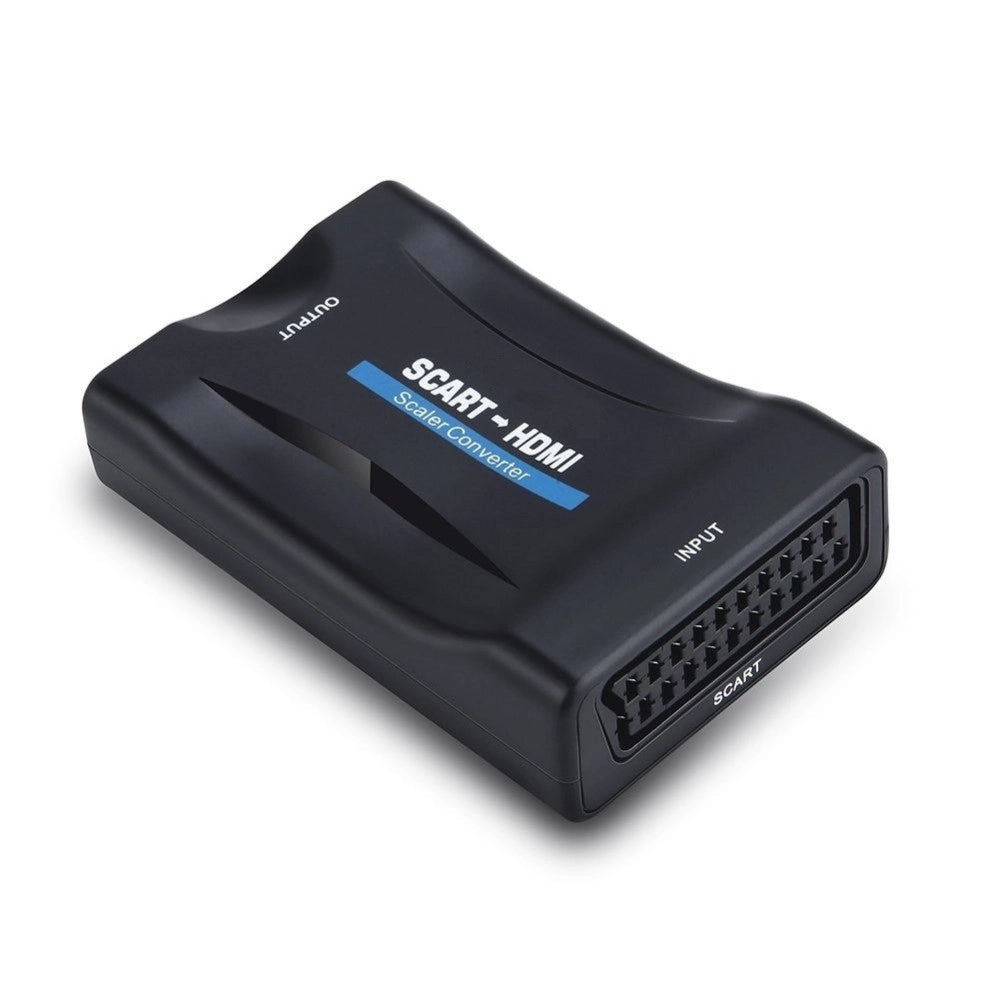 Trade Shop - Convertitore Video Hd Av Adattatore Da Scart A Hdmi 720p 1080p Audio Coassiale -