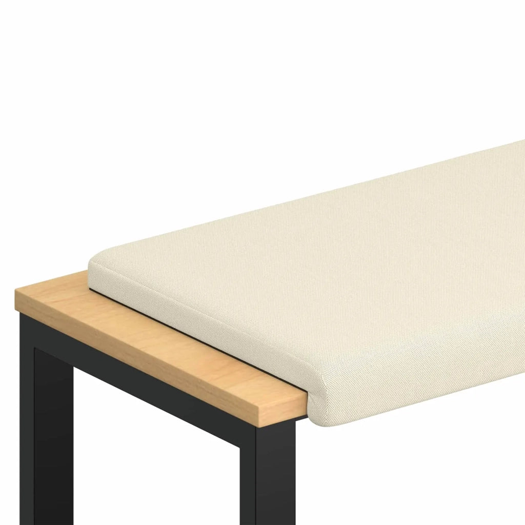 Cuscino per panchina Velvet testurizzato Crema Profondità 35 cm 42043232