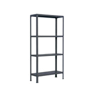 Scaffale in metallo Simon Rack senza viti colore antracite 4 ripiani 1600x1000x300 mm Made in Spain