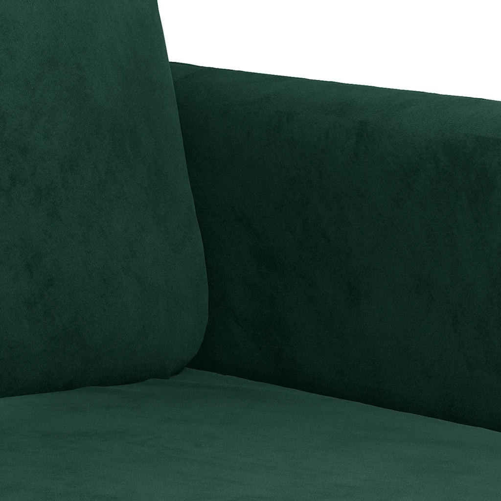 Divano Sedia-Poltrona Verde Scuro 60 cm Velluto 677379