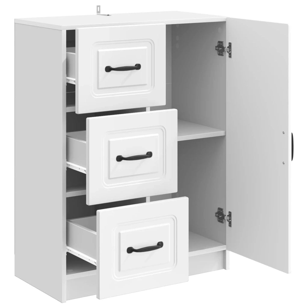 Credenza Bianco Lucido 66 x 34,5 x 87 cm Legno ingegnerizzato 895779