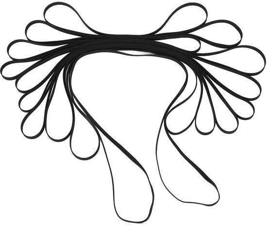 Set di cavi di sostituzione 10 pezzi - Materiale in gomma morbido - Alta prestazione - Duraturo - Capacità di assorbimento vibrazioni - Riem di piastrella