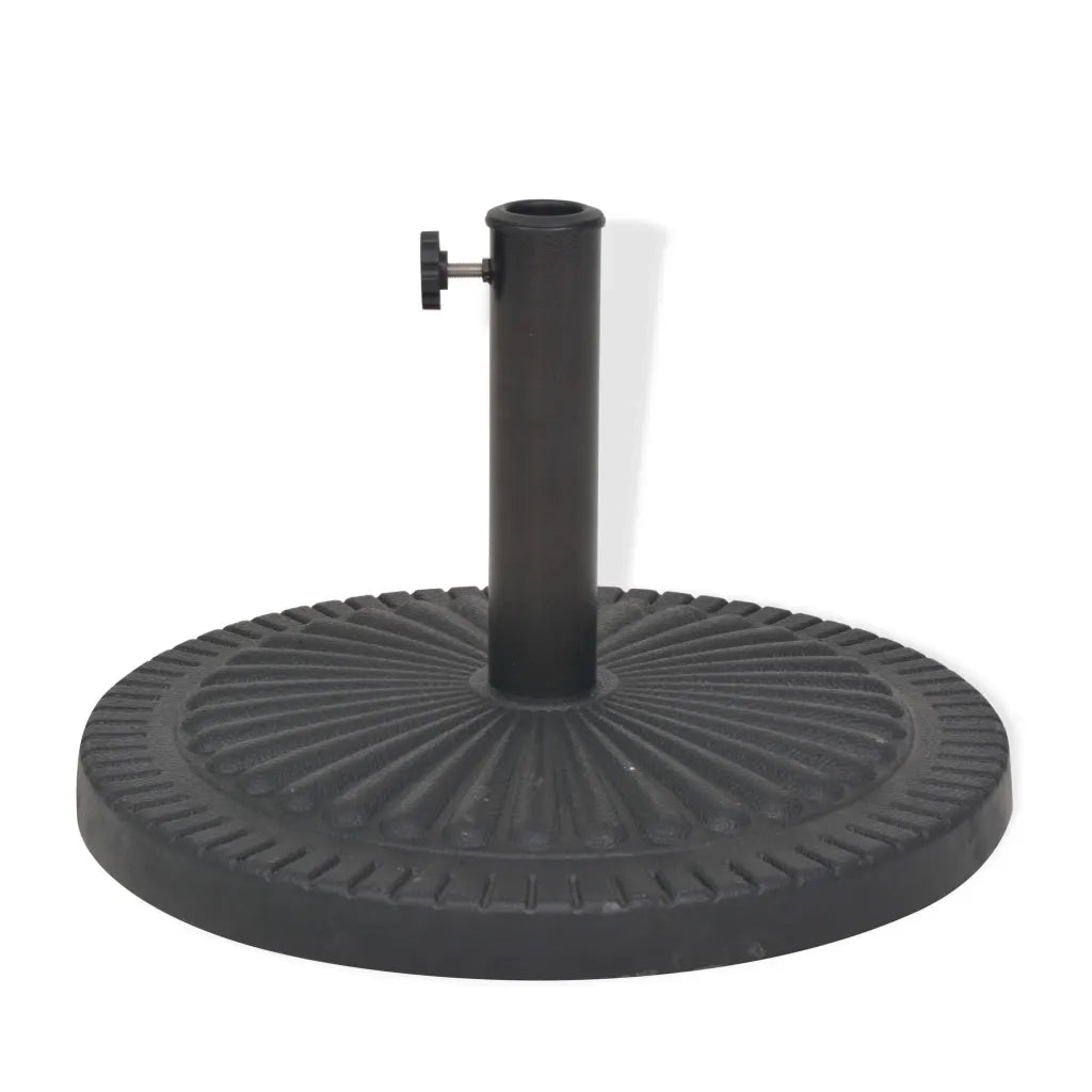 Base per Parasole Circolare in Resina Nera 29 kg CFW5742437