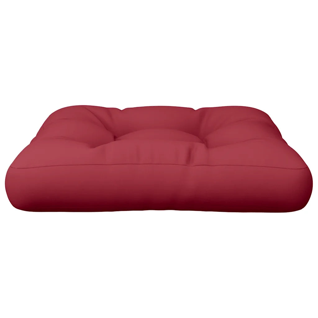 Cuscino per Pallet Rosso Vino 58x58x10 cm in Tessuto 360909