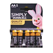 PILE 'SIMPLY' STILO Blister 5 Pezzi - 10 confezioni- DURACELL