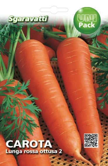 SEMI PER ORTAGGI E VEGETALI carota lunga ottusa 20 pezzi  - SGARAVATTI