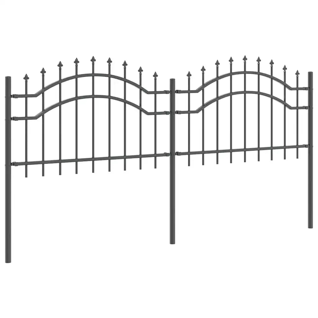 vidaXL Recinzione per Giardino Grigio 115 cm