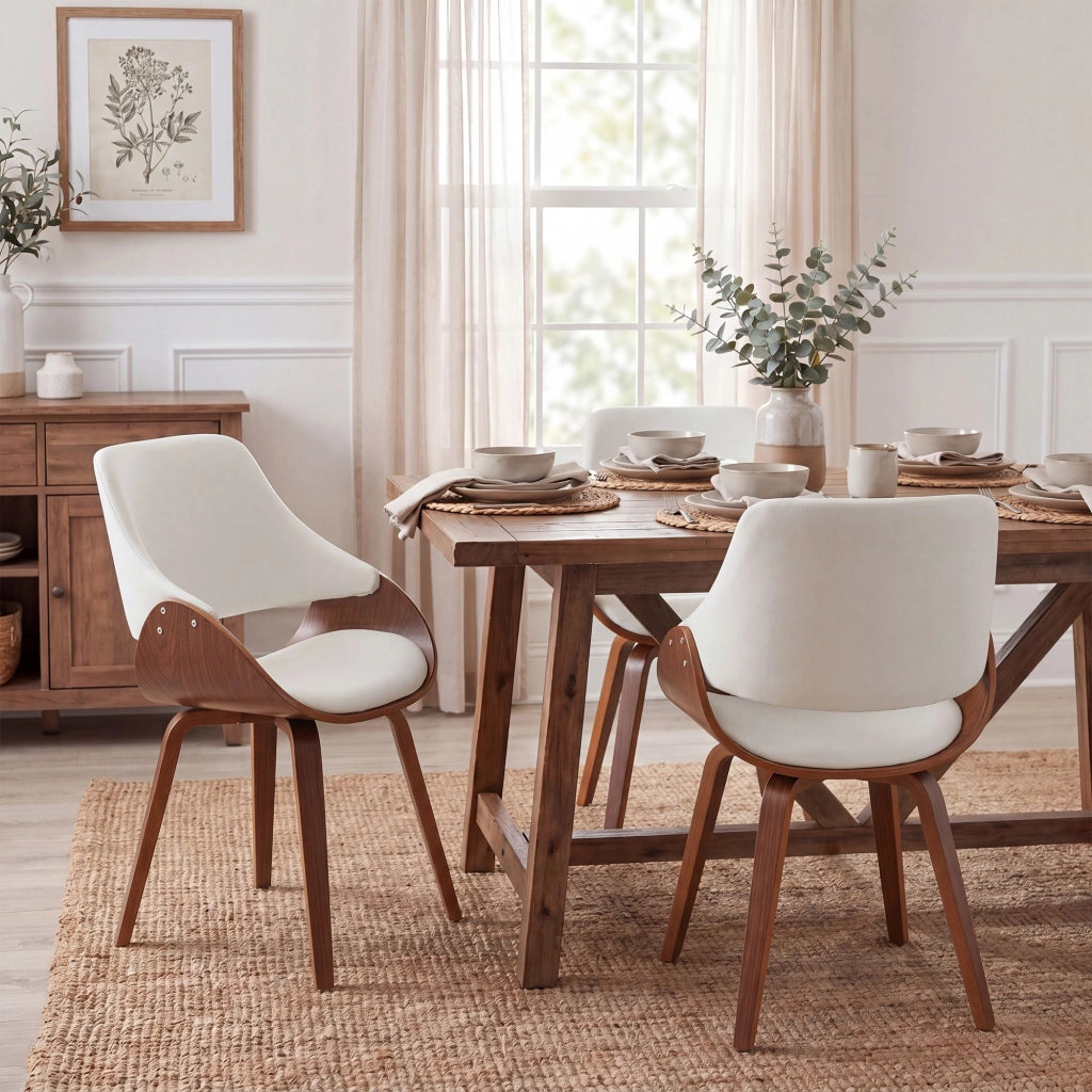 Sedia per sala da pranzo Vangale in ecopelle 3