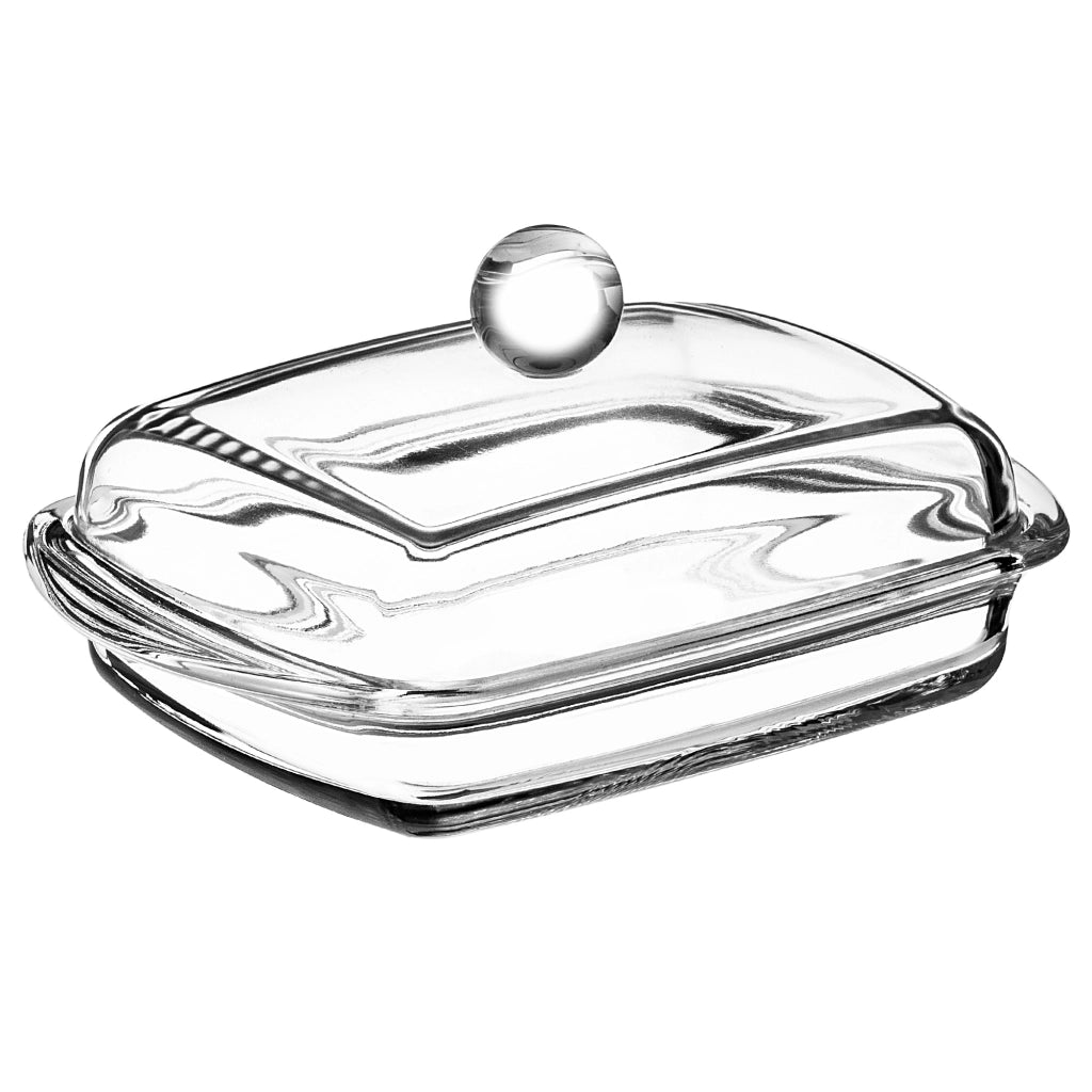Burriera KADAX con coperchio per contenitore in vetro da 16 cm, classica