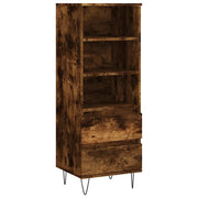 Credenza | Madia | Buffet da pranzo | Armadio da pranzo Rovere Fumo 40x36x110 cm in Legno Multistrato