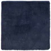 Tappeto del soggiorno | Tappeto Shaggy a Pelo Lungo NAVARRA Blu Marino 160x160 cm