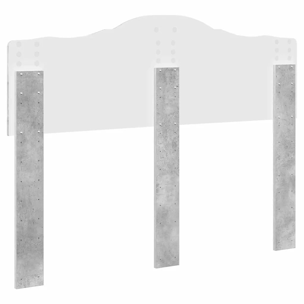 Testiera-Testata-Testiera Decorativa Grigio cemento 135 cm Legno multistrato 592284
