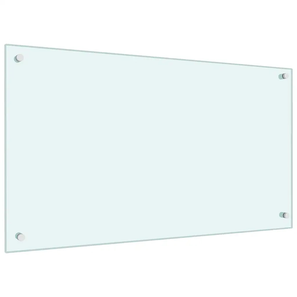 Schienale da cucina 2 pz Bianco 90 x 50 cm vetro temperato CFW7289293