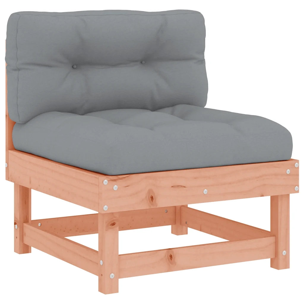 Divano Centrale con Cuscini-Sofa Modulare-Divanetto in Legno Massello di Douglas 913669