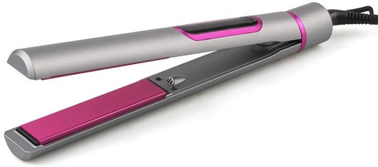 Stylo a doppia funzione per capelli in ceramica, con tecnologia keratina, stile e arriccia i capelli