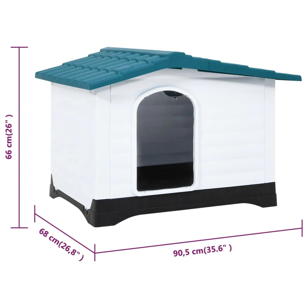 Cuccia per cani 90,5 x 68 x 66 cm Polipropilene Blu 02_0043460