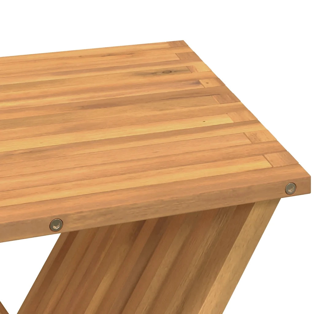 Sgabello Pieghevole 40x32,5x70 cm in Legno Massello di Teak 316164