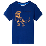 Maglietta da Bambino a Maniche Corte Blu Scuro 128cod mxl 109457