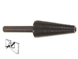 FRESA-LIMA CONICA ROTATIVA PER FERRO- - codolo mm.6 per trapano PG 422.00 - 5 blister PG