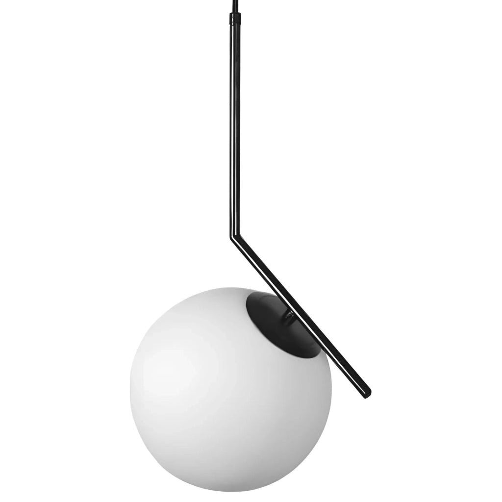 Lampada Da Soffitto Pensile Di Vetro Palla Oro Bianco Oro G107-1w Black White