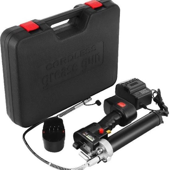 Pistola a aria compressa - Nero - Set completo - Incluso 2 batterie, caricatore, zaino