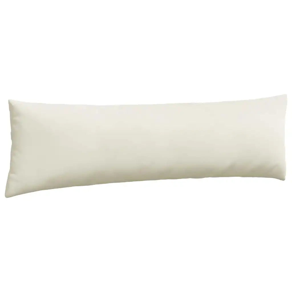 Cuscini da Divano 2 pcs Crema 145 x 40 cm Tessuto in Cords