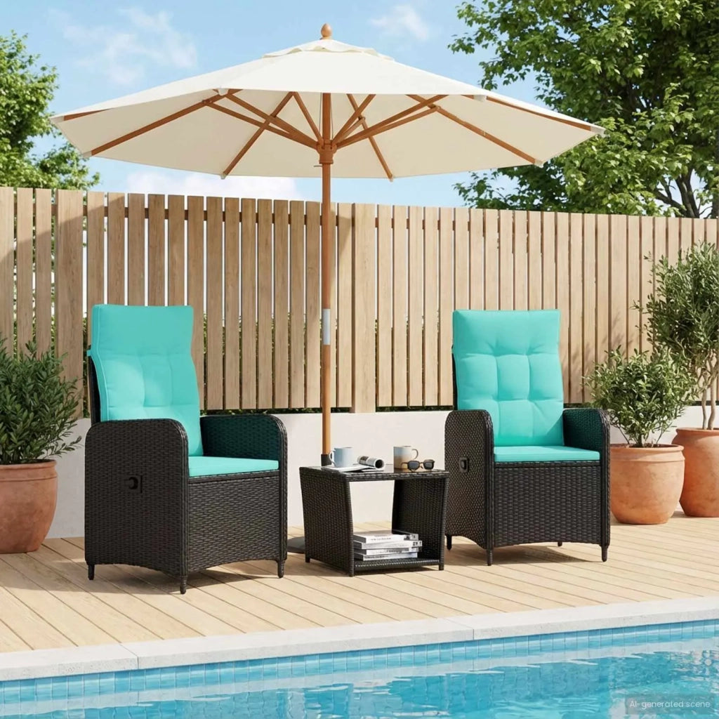 Set Lounge da Giardino 3 pz 3422357