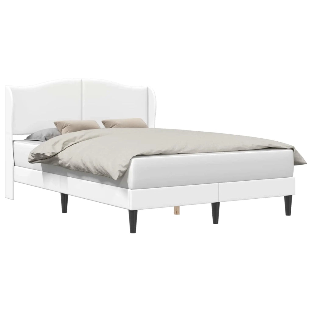 Struttura del letto con testiera Bianco 140 x 200 cm Similpelle 42027857