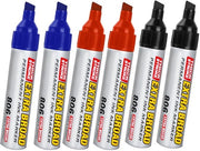Set di Pennarelli a Sfumino Permanente - 6 Stuks - Pennarelli a Sfumino Jumbo - Impermeabili all'Acqua - Velocemente Assorbenti - Resistenti alla Sporcizia - Adatti per Vetro/Legno/Pietra - Pennarelli a Veltro