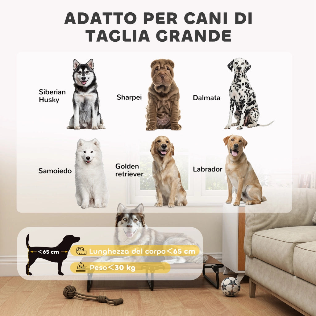 Letto per Cani Pieghevole ¨C Zephmum ¨C Marrone 107x61x20 cm