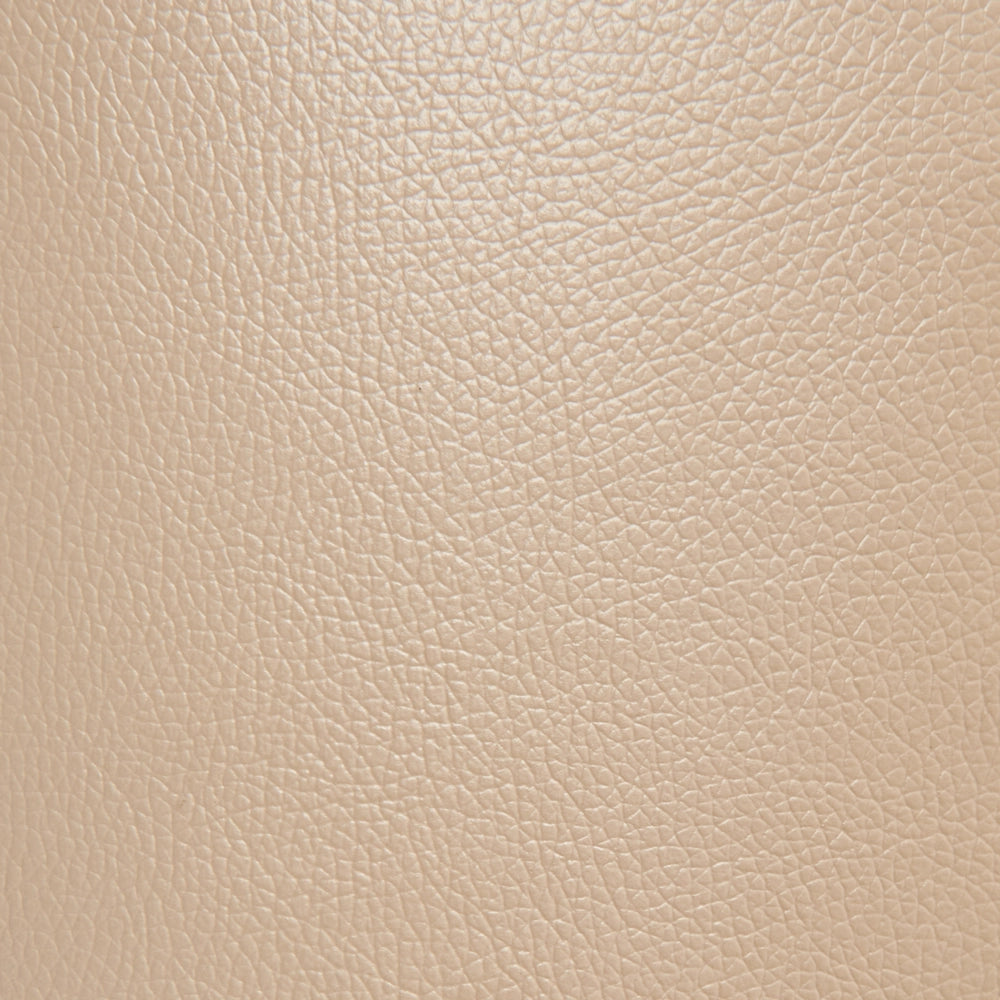 Set di 3 cesti portaoggetti fatti a mano con manici in ecopelle beige