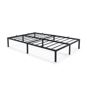 Struttura Letto Pieghevole in Metallo Rete a Doghe 120x200 cm Nero Letto per Ospiti 9 Gambe 20 Doghe