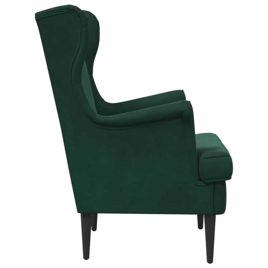Poltrona | Sedia Relax Verde Scuro Velluto