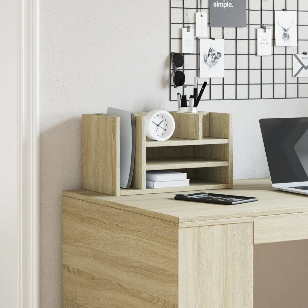 Organizer Scrivania Rovere Sonoma 44,5x24x25 Legno Multistrato CFW9741453
