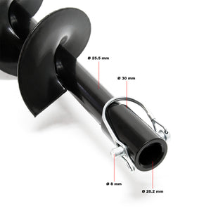 Punta elicoidale per trivella in ghisa 150mm coclea di ricambio per mototrivella