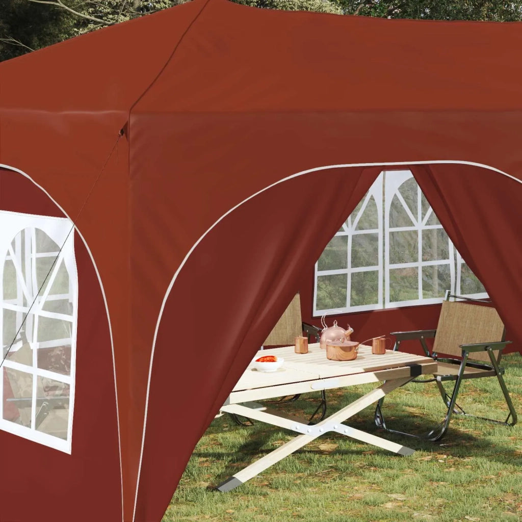 Tenda per feste a pop-up-Gazebo Terracotta 575 x 288 x 245 cm 986665