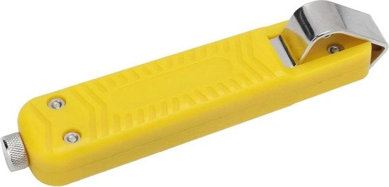 Strippatrice per cavi universale con snodo regolabile - acciaio inossidabile - strumento per cavi a fibra ottica - Ø cavi da 4 a 16 mm - cavi a rullo rotondo.