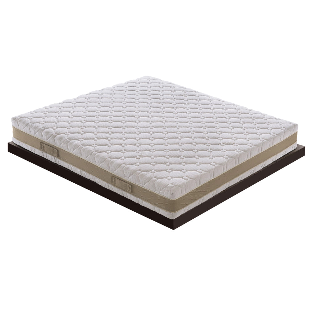 Materasso Singolo 90x200 in memory foam, 3 strati, rivestimento sfoderabile, 5 cm di memory foam, 7 zone di comfort