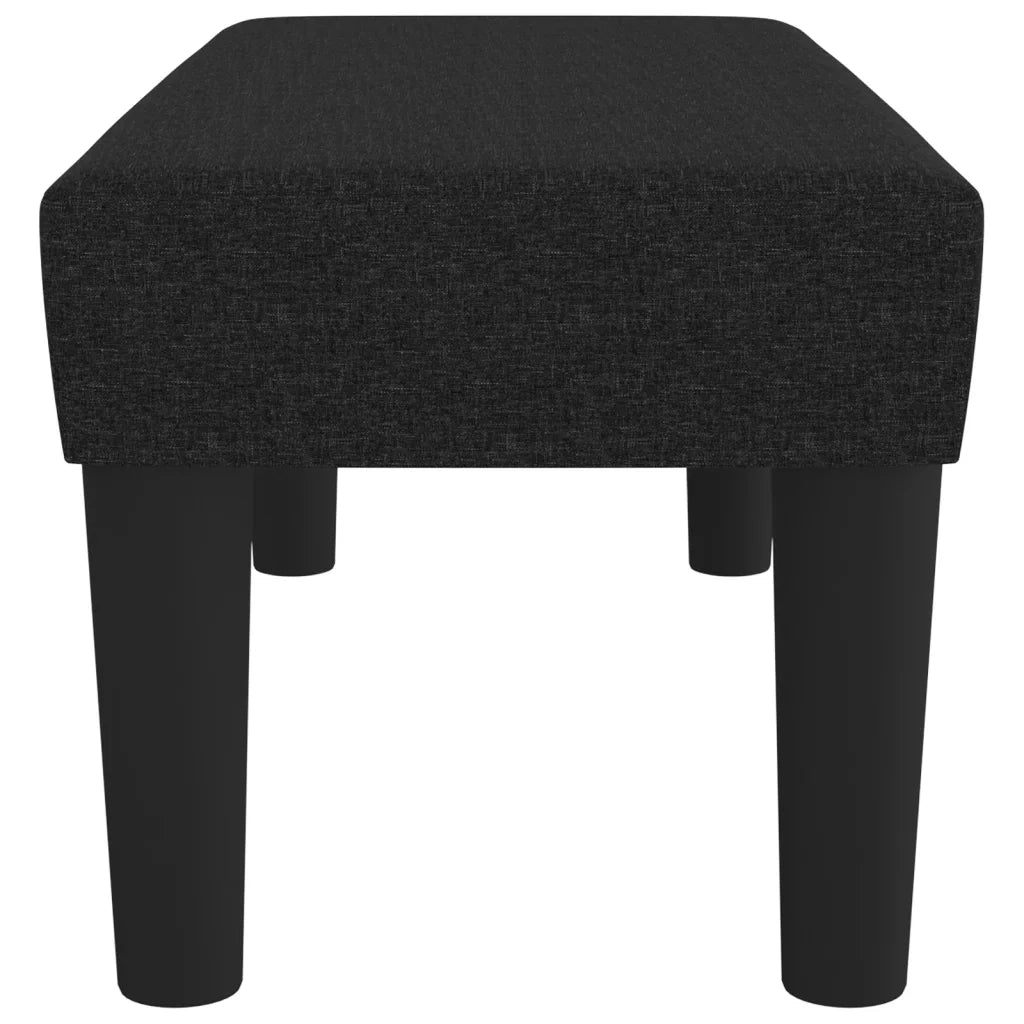 Panca Nera 70x30x30 cm in Tessuto 346618