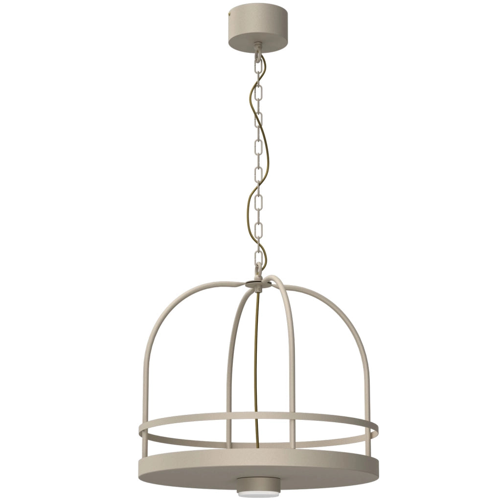 Lampada sospesa industriale Zona 1xGX53 beige Luminex