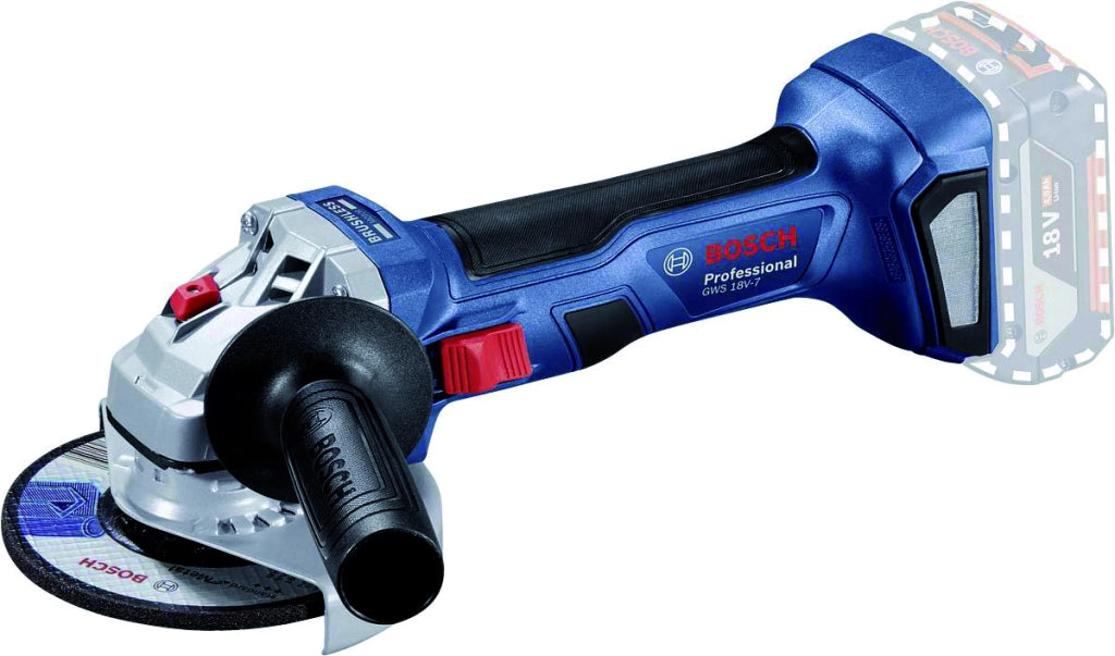 Bosch KIT Minismerigliatrice GWS 18V-7 + Martello GBH 18V-22 + Set ricarica