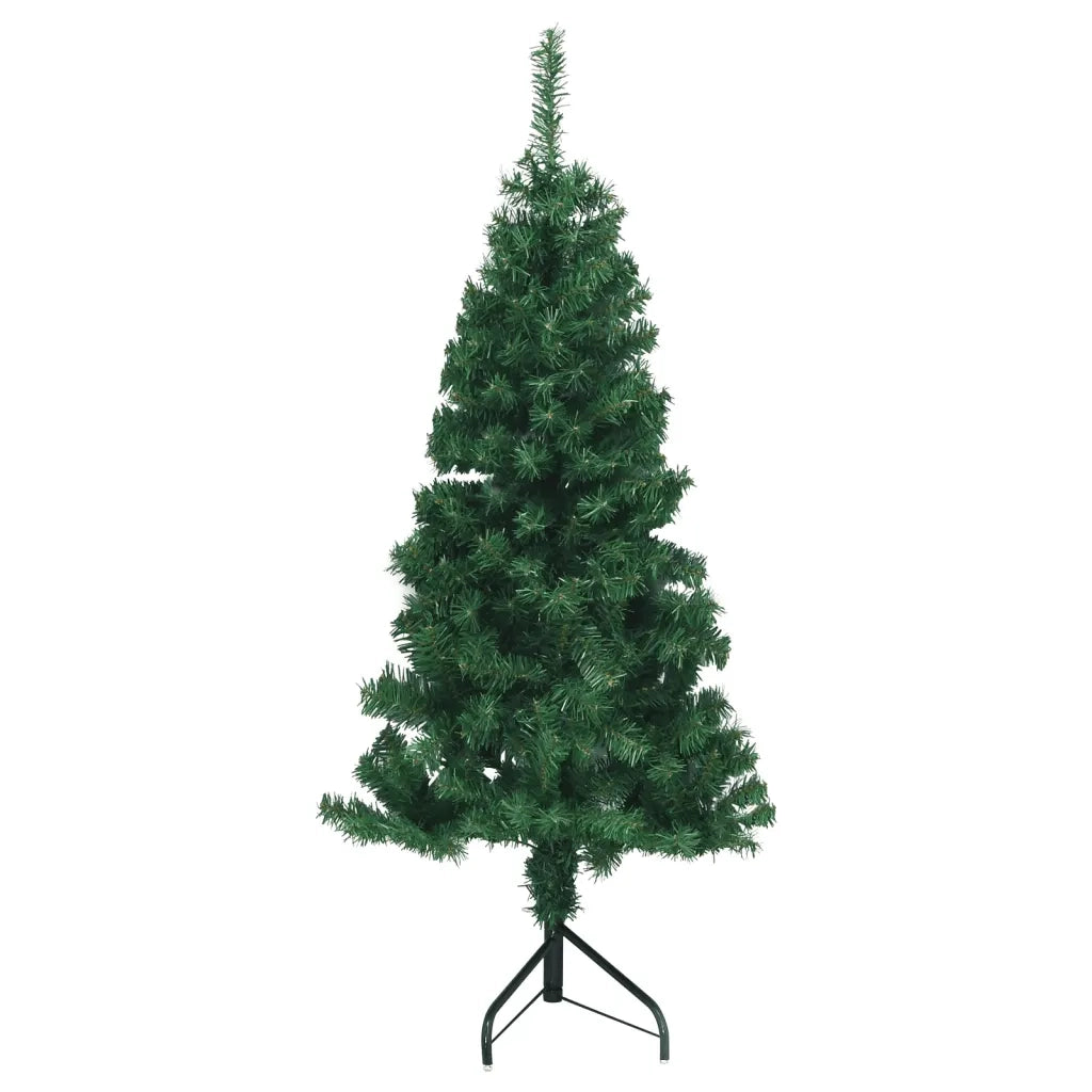 Albero di Natale Artificiale ad Angolo con Supporto Verde 150 cm PVC 329163