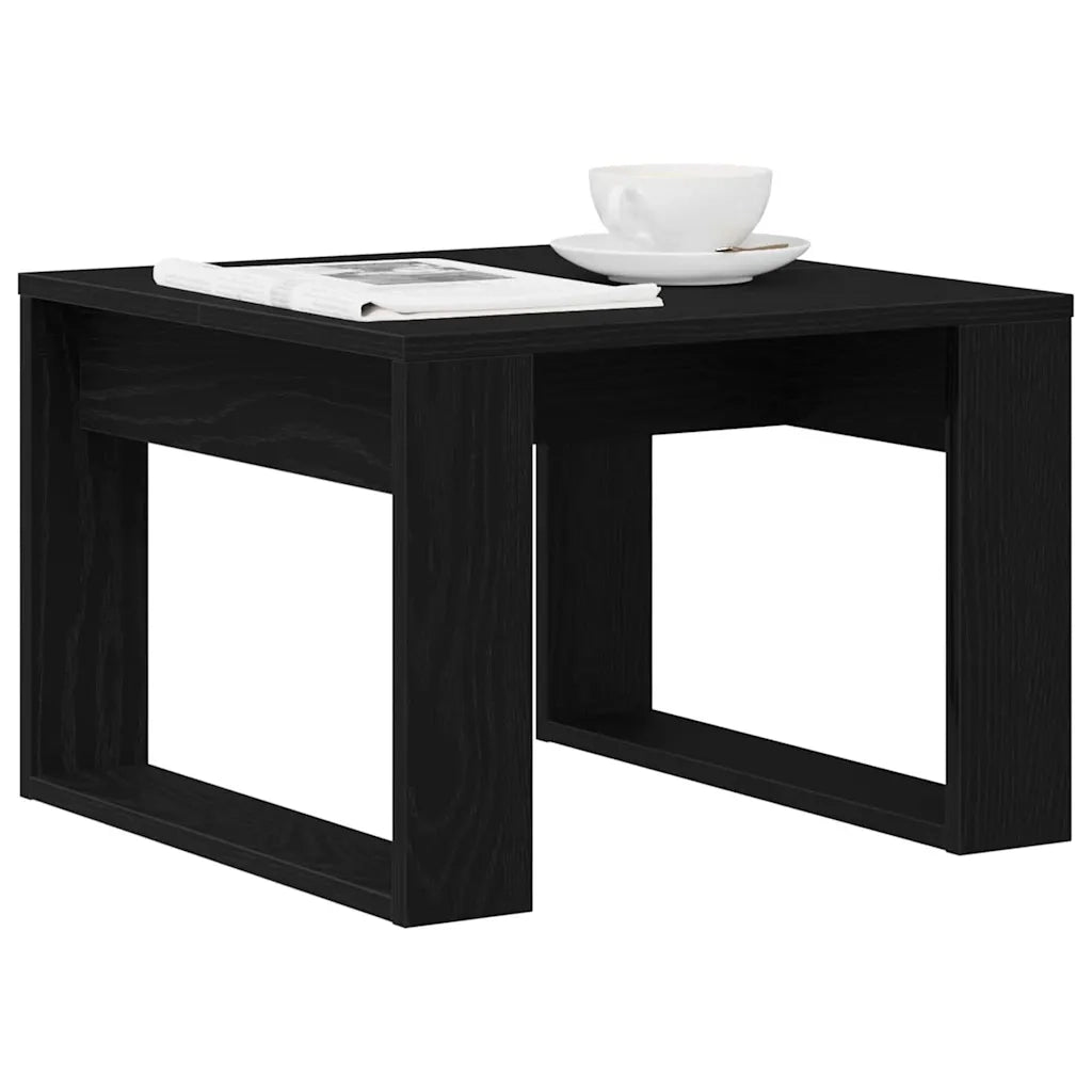 Tavolino da salotto Rovere Nero 50 x 50 x 35 cm 862679
