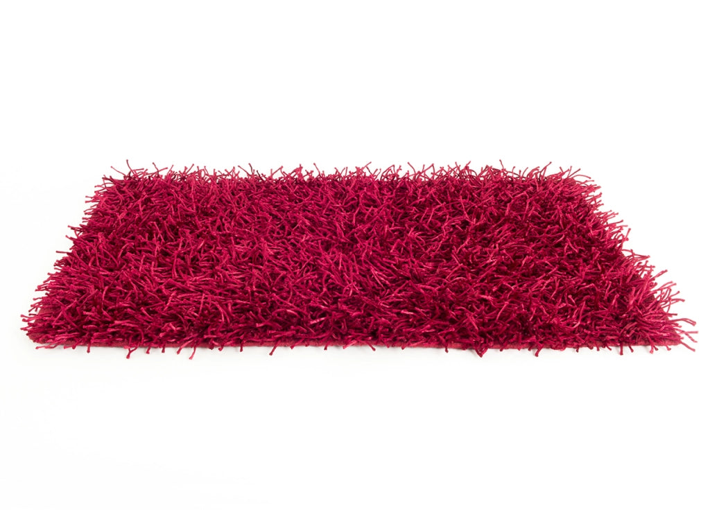Tappeto Da Cucina E Da Salotto Modello Shaggy - 100x150cm - Bordeaux