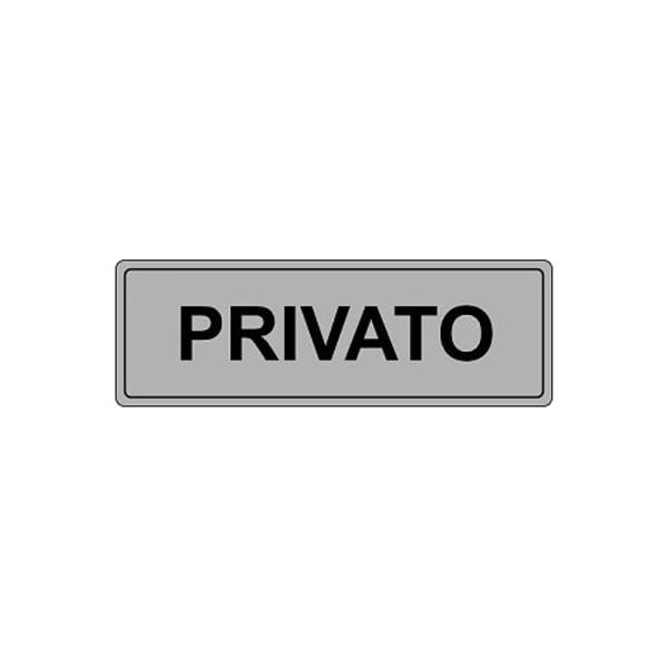 ETICHETTA 'PRIVATO' 15x5 cm - 10 pezzi