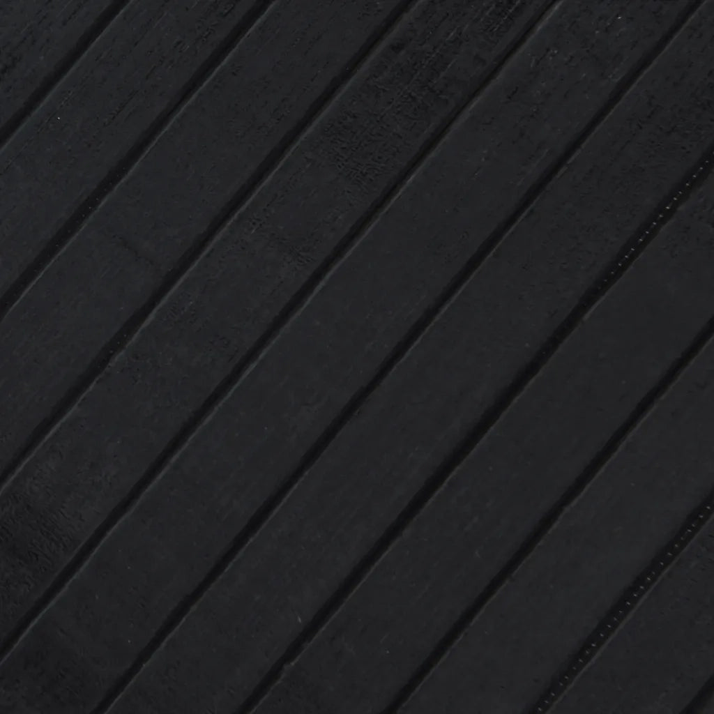 Tappeto Rettangolare Nero 80x500 cm in BambÃ¹