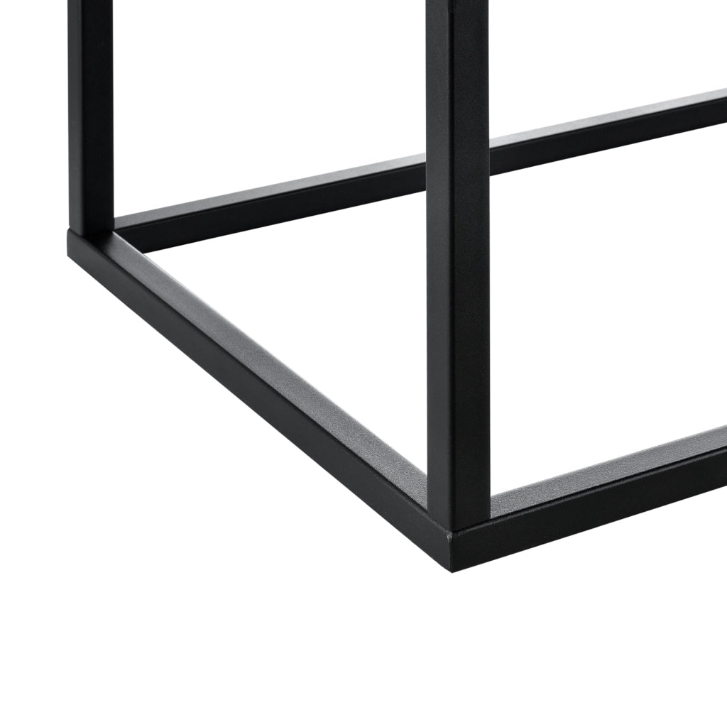 Panca per Interni Salta Ottomana Imbottita Trapuntata 120x40x38 cm Nero pro.tec
