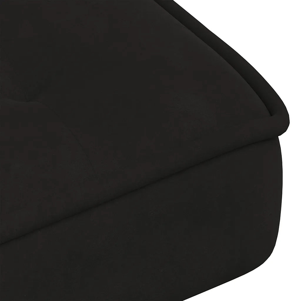 Poltrona Relax | Sedia Relax 64x74x84 cm Nera in Velluto